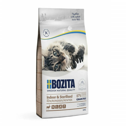 BOZITA Indoor & Sterilised Grain Free Reindeer – suché krmivo pro kočku – 10 kg - Fotogalerie 1