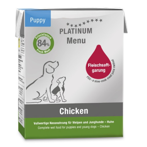 PLATINUM Menu Puppy Chicken - vlhké krmivo pro psy - 375g - Fotogalerie 1