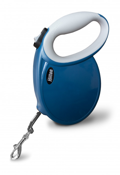 HILTON Smart dog L (30kg) - samonavíjecí vodítko - tmavě modro-šedá - 5 m - Fotogalerie 2