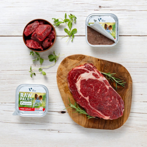 RAW PALEO Pate Mini Adult Beef - mokré krmivo pro psy - 150 g - Fotogalerie 2