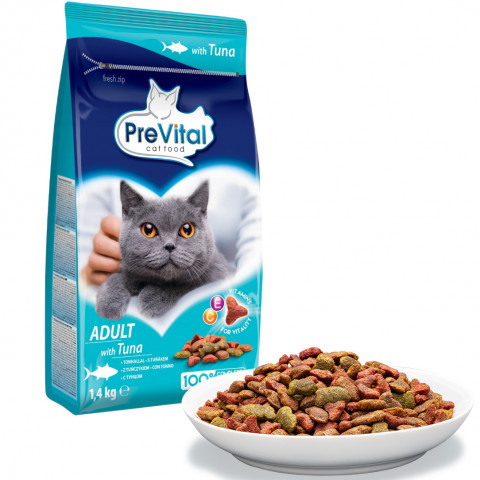 PREVITAL Adult Tuna - suché krmivo pro kočky - 1,4kg - Fotogalerie 6