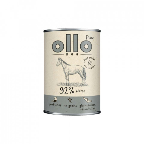 OLLO Pure Kůň Mono - mokré krmivo pro psy - 850g - Fotogalerie 1