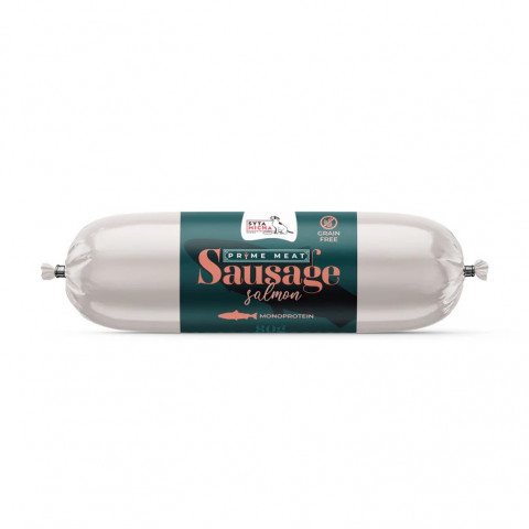 SYTA MICHA Prime Meat Sausage Salmon - pochoutka pro psy - 80g - Fotogalerie 1
