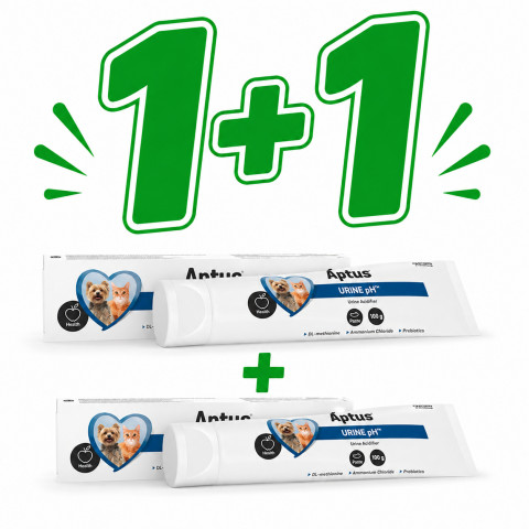 APTUS Urine Ph – pasta na acidifikaci moči pro psy a kočky – 1x100g + 1x100g - Fotogalerie 1