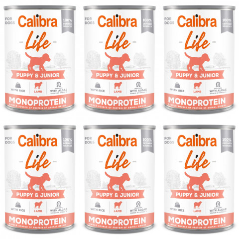 CALIBRA Dog Life Puppy&Junior Jehně & rýže - mokré krmivo pro psy - 6x400g - Fotogalerie 1