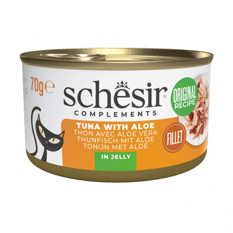 SCHESIR Complements Tuna with aloe in jelly - mokré krmivo pro kočky - 70g - Fotogalerie 1