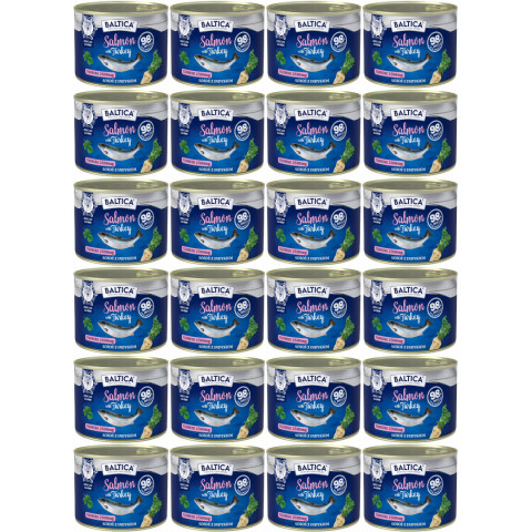 BALTICA Excellent Losos s krůtím masem - mokré krmivo pro kočku - 24x185g - Fotogalerie 1