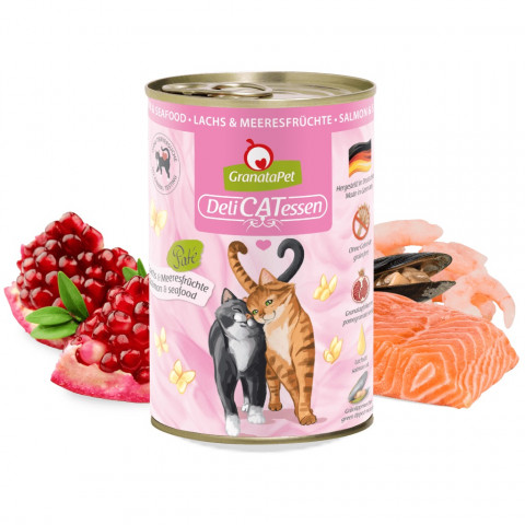GRANATAPET DeliCATessen Salmon and seafood - mokré krmivo pro kočky - 400g - Fotogalerie 2