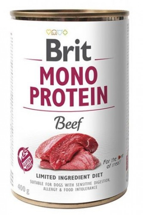 CHAMPER Bones & Joints Mono Hovězí + BRIT Mono Protein Beef – mokré krmivo pro psy – 18×400 g - Fotogalerie 2