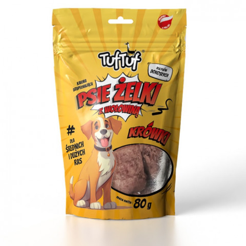 TUF TUF Dog Jelly - fudge MIX 3 příchutě - pamlsek pro psy - 12x80g - Fotogalerie 7