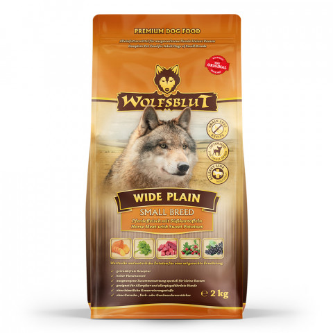 WOLFSBLUT Wide Plain Small breeds Horse with sweet potatoes - suché krmivo pro psy - 4x2kg - Fotogalerie 3