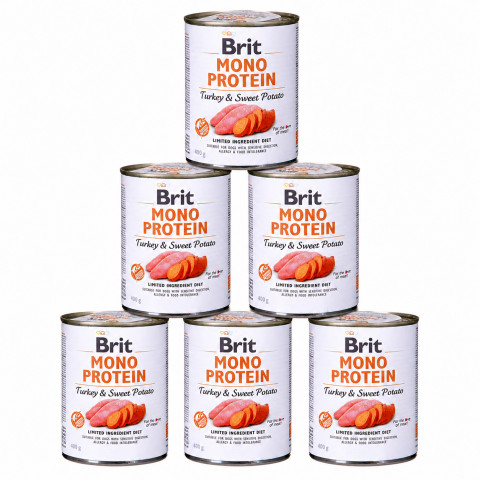 BRIT Mono Protein Turkey & Sweet potato - vlhké krmivo pro psy - 6x400g - Fotogalerie 1