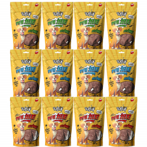 TUF TUF Dog Jelly - fudge MIX 3 příchutě - pamlsek pro psy - 12x80g - Fotogalerie 1