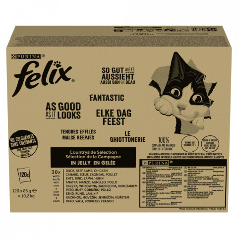PURINA Felix Countryside Selection - mokré krmivo pro kočky - 120x85g - Fotogalerie 1