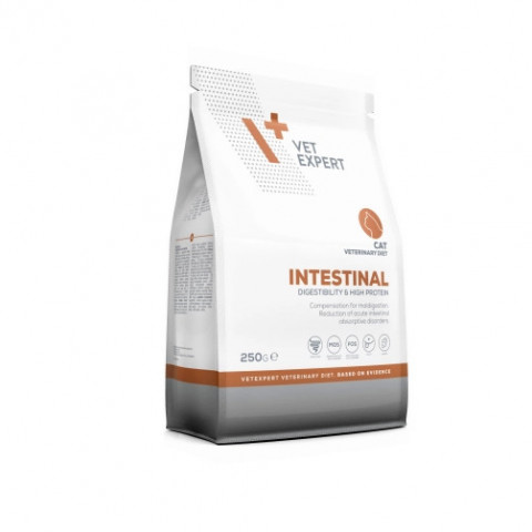 VET EXPERT Veterinary Diet Intestinal Cat - suché krmivo pro kočky - 250 g - Fotogalerie 3