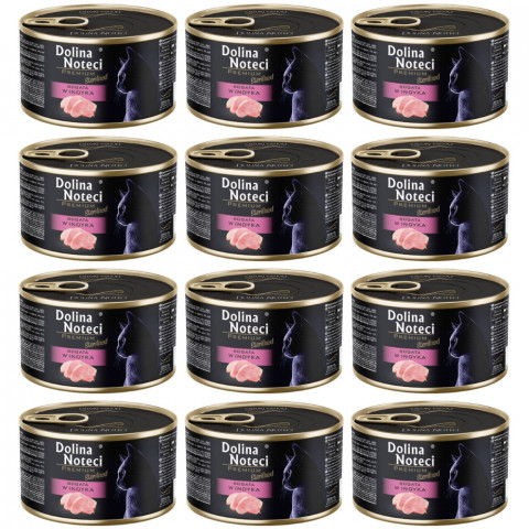 DOLINA NOTECI Premium Sterilised Bohatá na krůtu – mokré krmivo pro kočky – 12×185 g - Fotogalerie 1