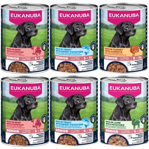 EUKANUBA Life Care Senior MIX příchutí - vlhké krmivo pro psy - 6x400g - Fotogalerie 1