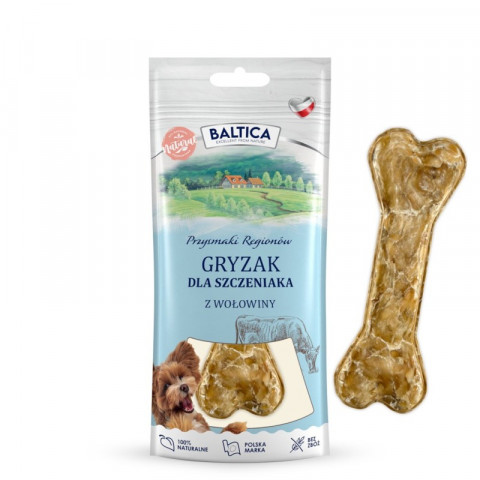 BALTICA Przysmaki regionów Chewing bone Puppy Beef - pamlsek pro psa - 1 - Fotogalerie 1