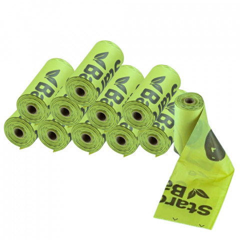 STARCHBAG Kompostovatelné BIO sáčky na exkrementy 11x15ks, žluté - Fotogalerie 1