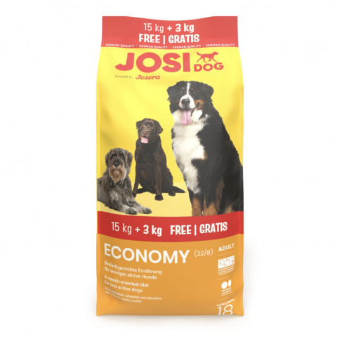 JOSERA JosiDog Economy – suché krmivo pro psa – 15kg + 3kg - Fotogalerie 1