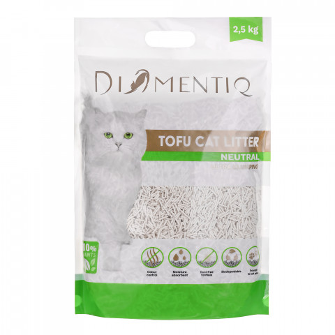 DIAMENTIQ Tofu Neutral Ultra hrudkující - stelivo pro rostliny - 6x2,5kg - Fotogalerie 8