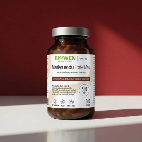 BIOWEN Butyrát sodný 580 mg – doplněk stravy pro lidi – 100 kapslí - Fotogalerie 2