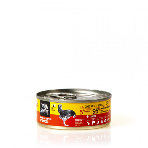 3COTY Chicken with krill For kittens - mokré krmivo pro kočky - 80g - Fotogalerie 5
