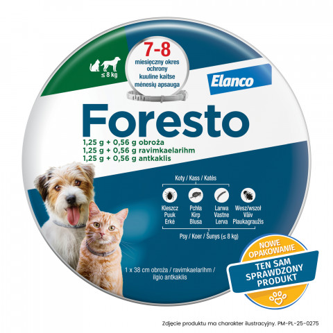 ELANCO Obojek Foresto pro psy a kočky do 8 kg - Fotogalerie 4