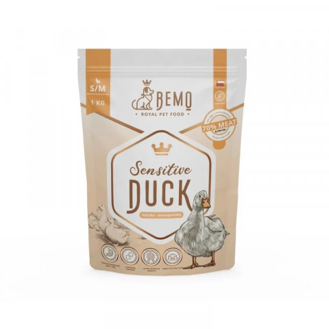 BEMO Sensitive Duck Small/Medium Mono - suché krmivo pro psy - 1kg - Fotogalerie 1