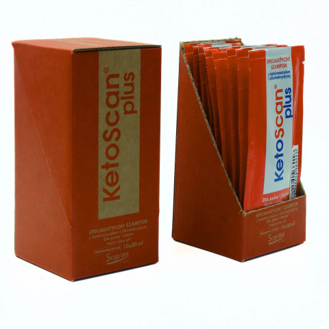 SCANVET KetoScan Plus - šampon pro psy a kočky - 10x20ml - Fotogalerie 1