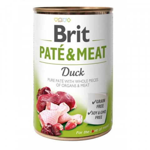 BRIT Paté & Meat Duck - mokré krmivo pro psy - 24x400g - Fotogalerie 2