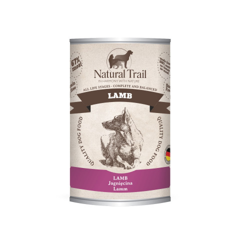 NATURAL TRAIL Jehněčí - mokré krmivo pro psy - 400g - Fotogalerie 1