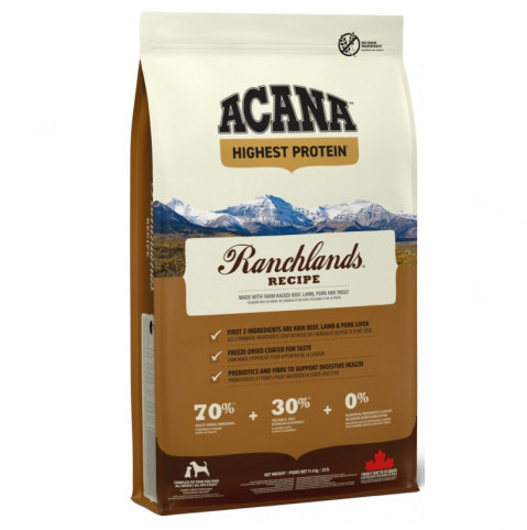ACANA Highest Protein Ranchlands - suché krmivo pro psy - 11,4kg - Fotogalerie 1