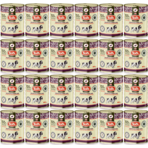 FOLK Velkopolská vynikající jelení – mokré krmivo pro psy – 24x800g - Fotogalerie 1