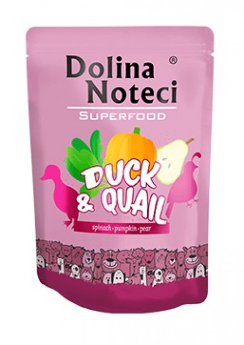 Dolina Noteci Superfood - Kachna a křepelka - vlhké krmivo pro psy - 300 g - Fotogalerie 1