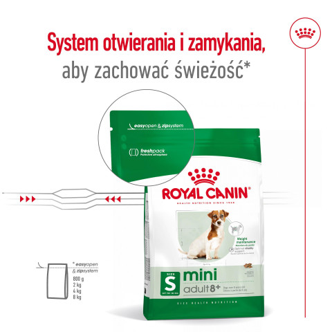 ROYAL CANIN S Mini Adult 8+ - suché krmivo pro psy - 800 g - Fotogalerie 11