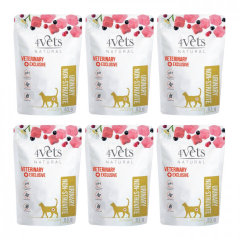 4VETS Natural Urinary Non-struvite - mokré krmivo pro kočky - 6x85g - Fotogalerie 1