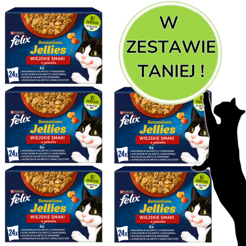 PURINA Felix Sensation Venkovské chutě - mokré krmivo pro kočky - 120x85g - Fotogalerie 1
