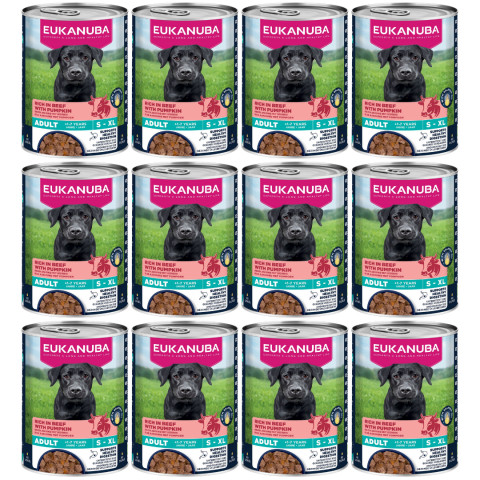 EUKANUBA Life Care Bohatá na hovězí a dýni - mokré krmivo pro psa - 12x400g - Fotogalerie 1