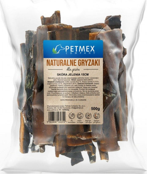 PETMEX Deer skin - pamlsek pro psa - 500g - Fotogalerie 1