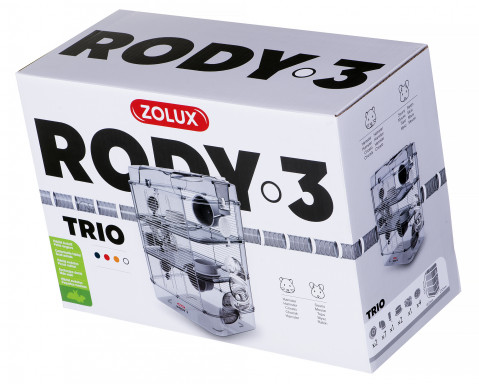 ZOLUX Rody3 Trio White - klec pro hlodavce - 1 kus - Fotogalerie 17