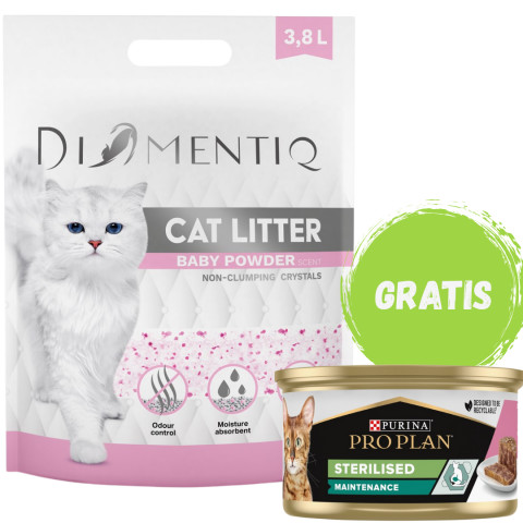DIAMENTIQ Podestýlka Micro Baby Powder nehrudkující 3,8 l + ZDARMA - Fotogalerie 1
