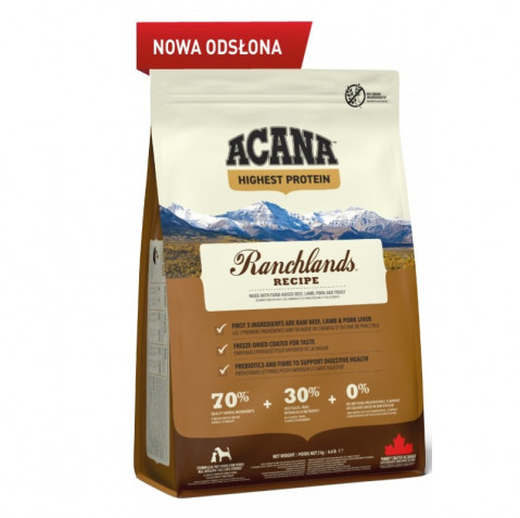 ACANA Highest Protein Ranchlands - suché krmivo pro psy - 2kg - Fotogalerie 1