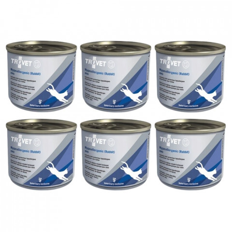 TROVET Hypoallergenic RRD s králičím masem – mokré krmivo pro kočky – 6×200 g - Fotogalerie 1