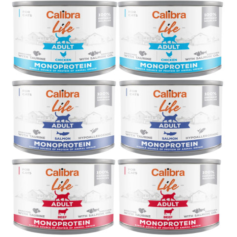 CALIBRA Cat Life Adult MIX - mokré krmivo pro kočky - 6x200g - Fotogalerie 1