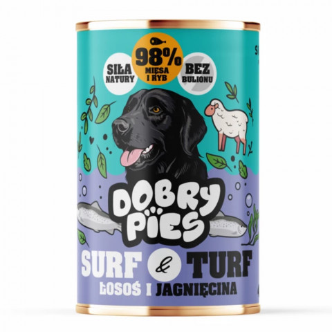 DOBRÝ PES Surf & Turf MIX 4 příchutí – mokré krmivo pro psy – 4×400 g - Fotogalerie 4
