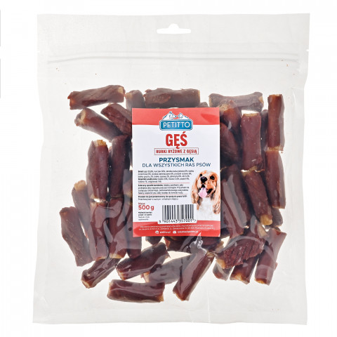 PETITTO Rice sticks with goose - pamlsek pro psa - 500g - Fotogalerie 2