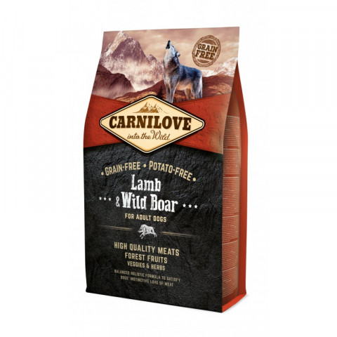 CARNILOVE Adult Lamb and wild boar - suché krmivo pro psy - 4kg - Fotogalerie 1