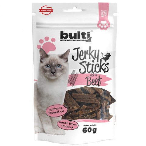 BULTI Jerky sticks rich in beef - pamlsek pro kočky - 60g - Fotogalerie 1