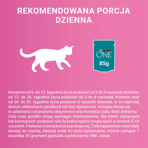 PURINA One Junior Salmon with carrot - mokré krmivo pro kočky - 85g - Fotogalerie 2